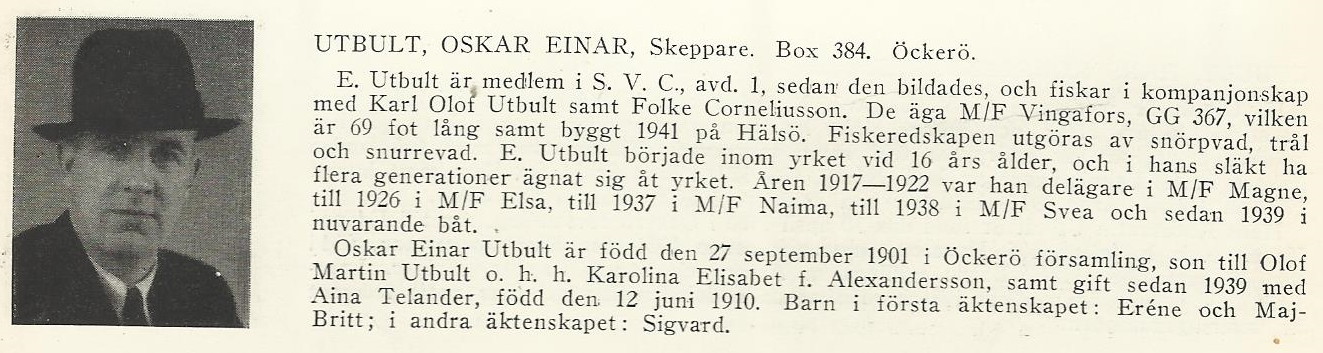 Utbult. Oskar Einar