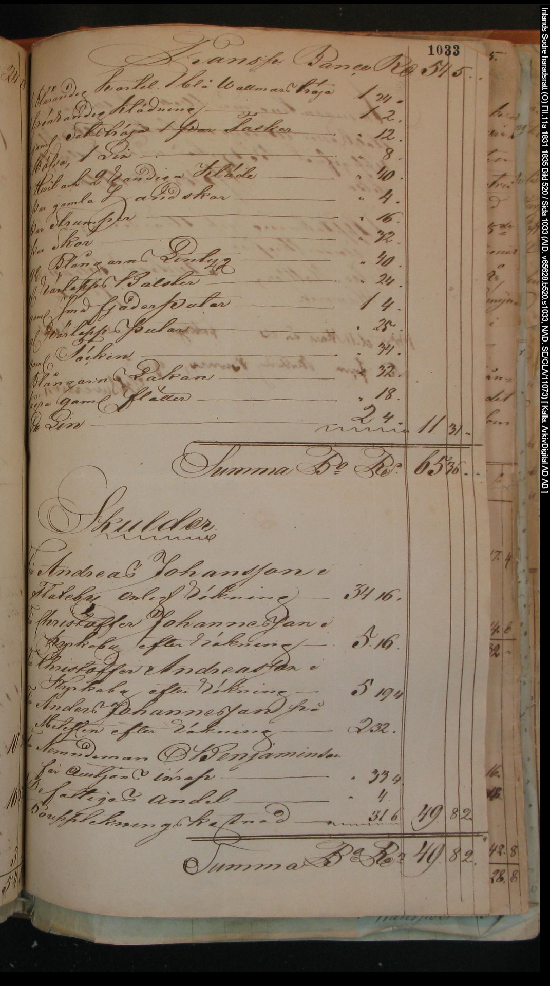 Inlands-Södre-häradsrätt-O-FII-11a-1831-1835-Bild-520-Sida-1033-2