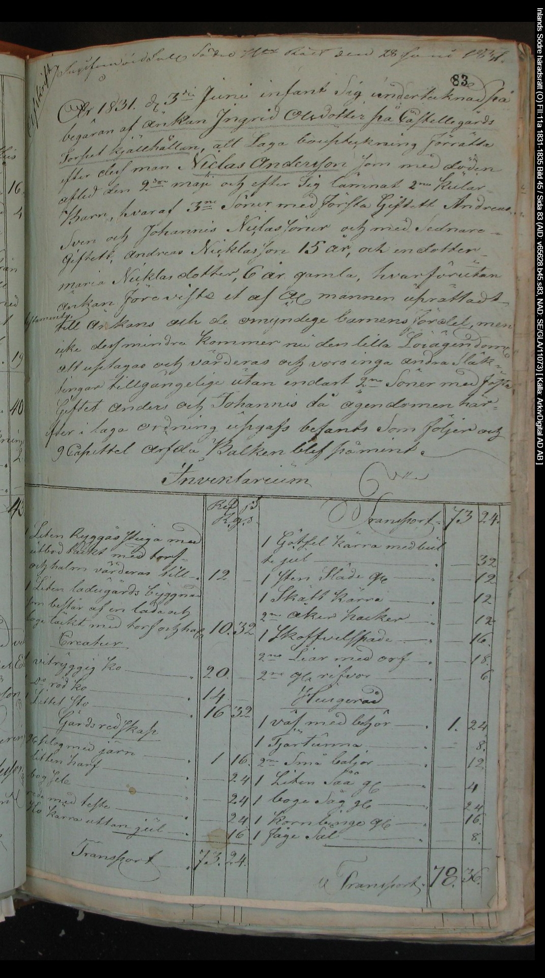 Inlands-Södre-häradsrätt-O-FII-11a-1831-1835-Bild-45-Sida-83-2