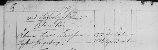 Husförhör 1819