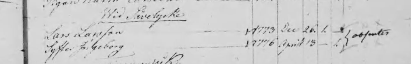 Husförhör 1815