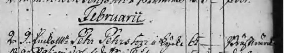 Döda lycke 1777
