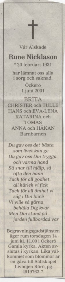 Rune Sven Douglas Niklasson