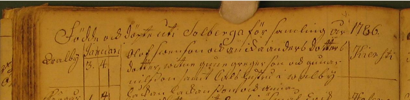 DopBok Solberga 1786