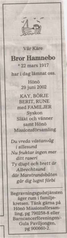 Bror Elon Hamnebo