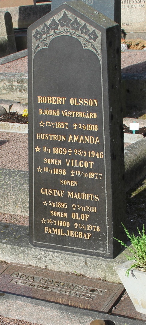 Grav B045 Öckerö Kyrkogård