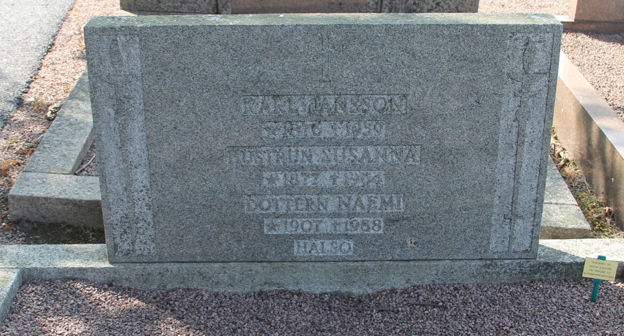 Grav E129 Öckerö Kyrkogård