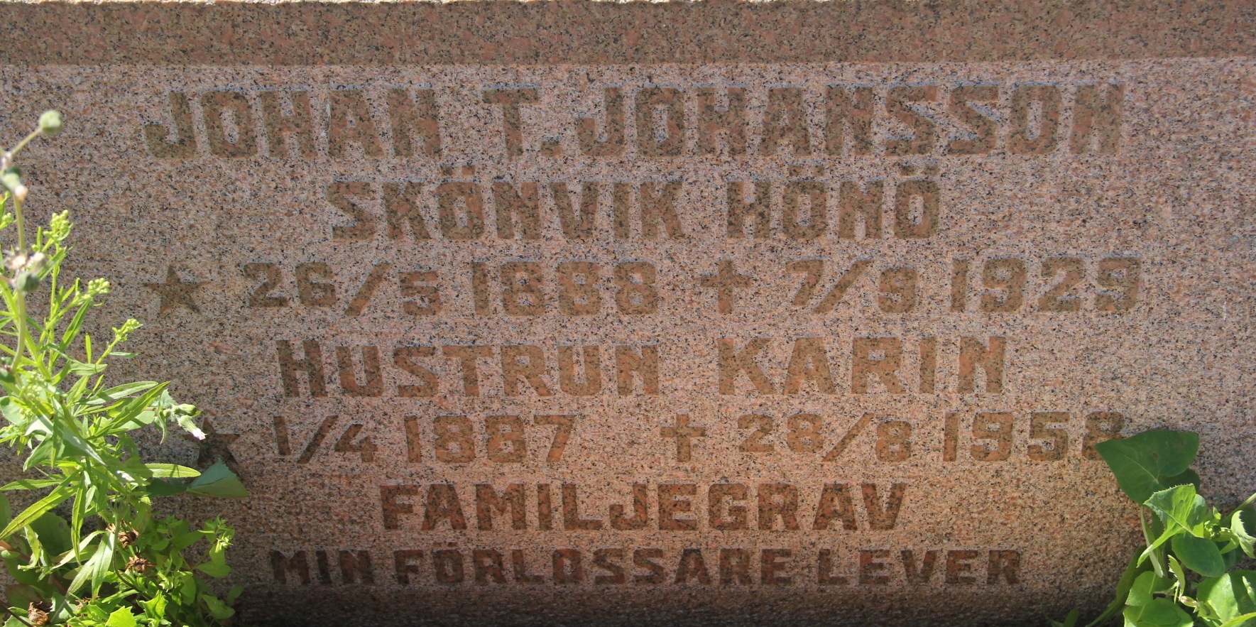 Grav E196 Öckerö Kyrkogård