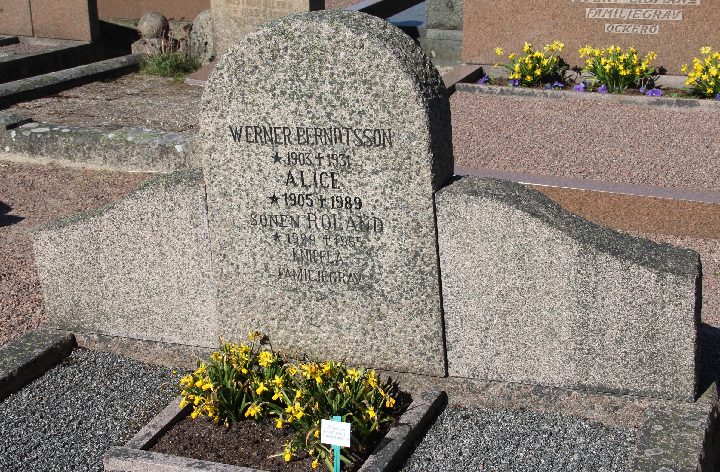 Grav D145 Öckerö Kyrkogård