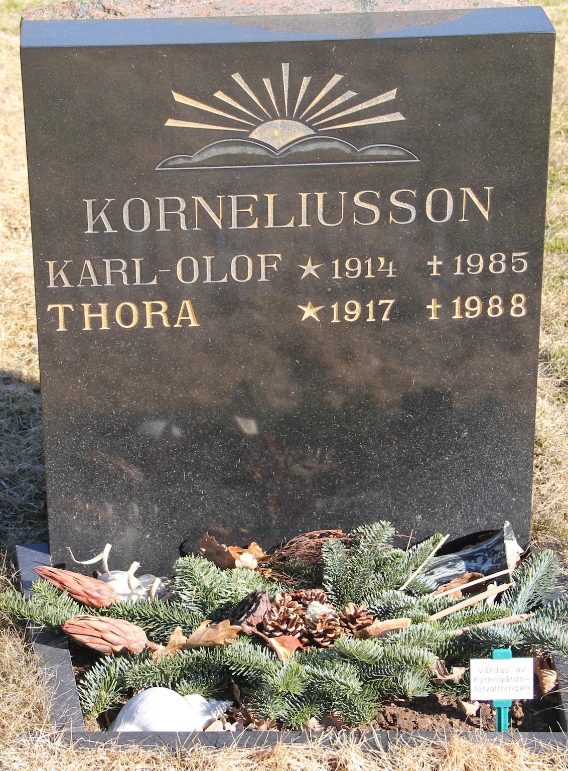 Grav D035 Hönö Kyrkogård