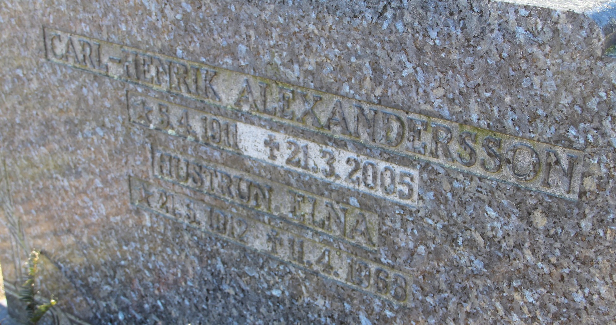 Grav B003 Hönö Kyrkogård