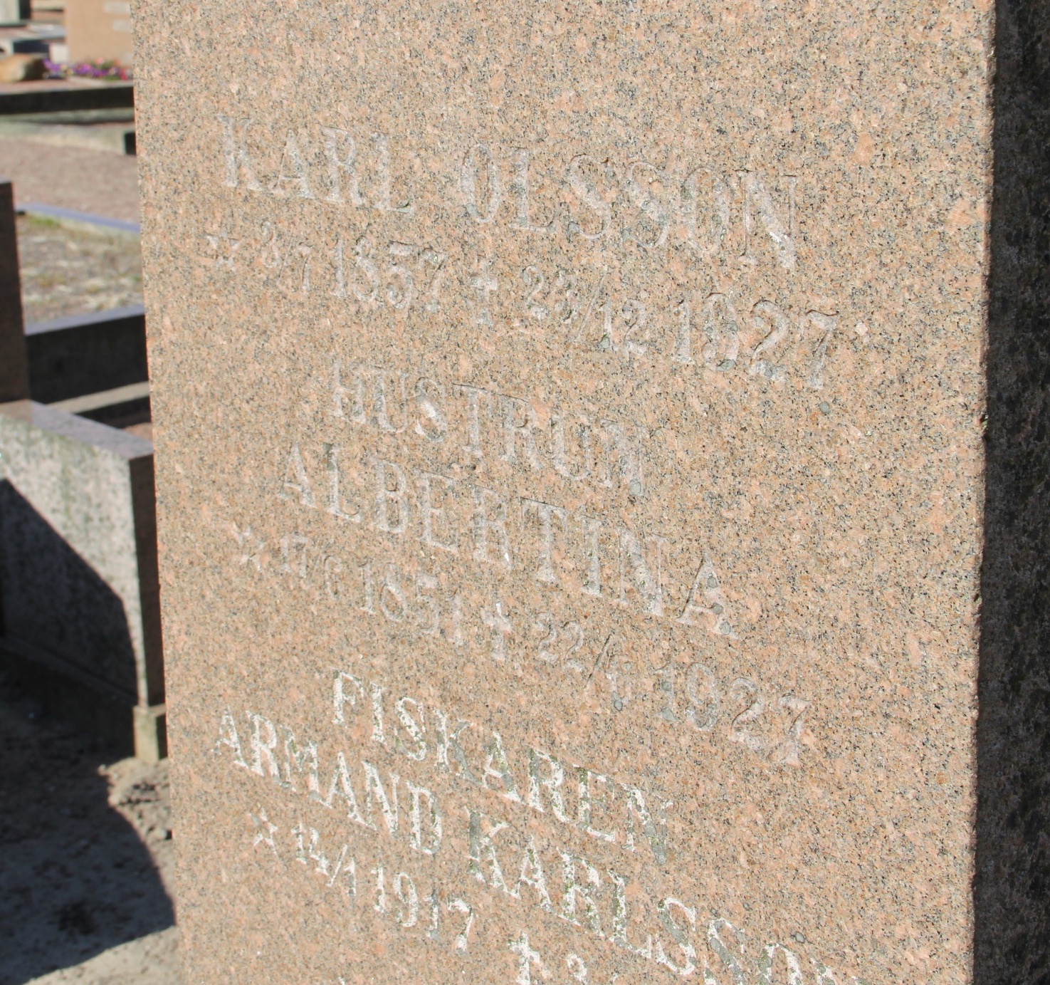 Grav D062 Öckerö Kyrkogård