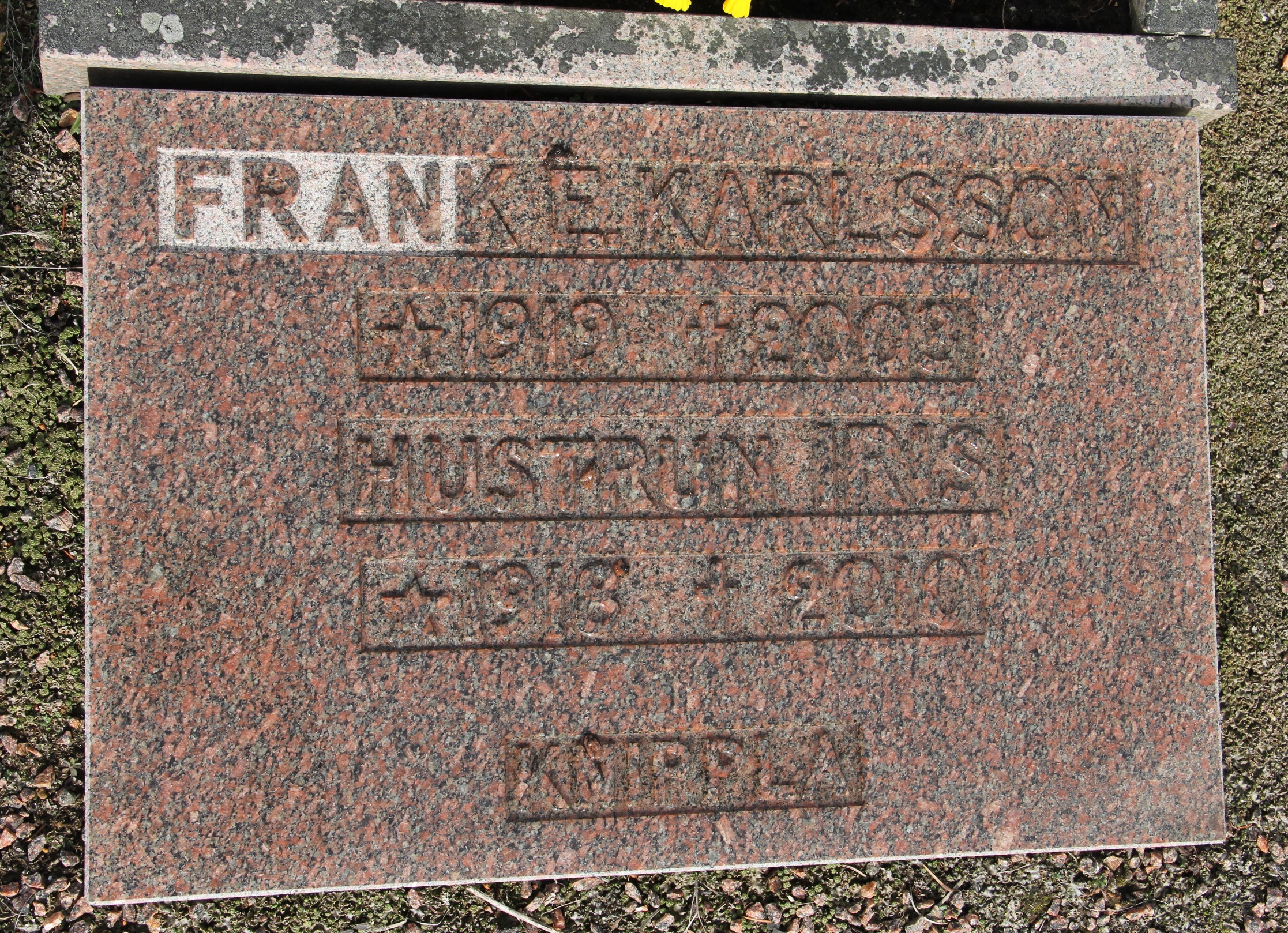 Grav B110 Öckerö Kyrkogård
