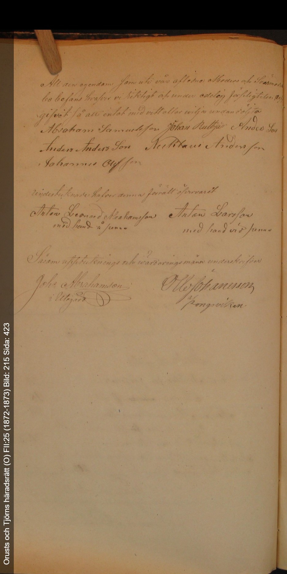 Orusts-och-Tjörns-häradsrätt-O-FII-25-1872-1873-Bild-215-Sida-423