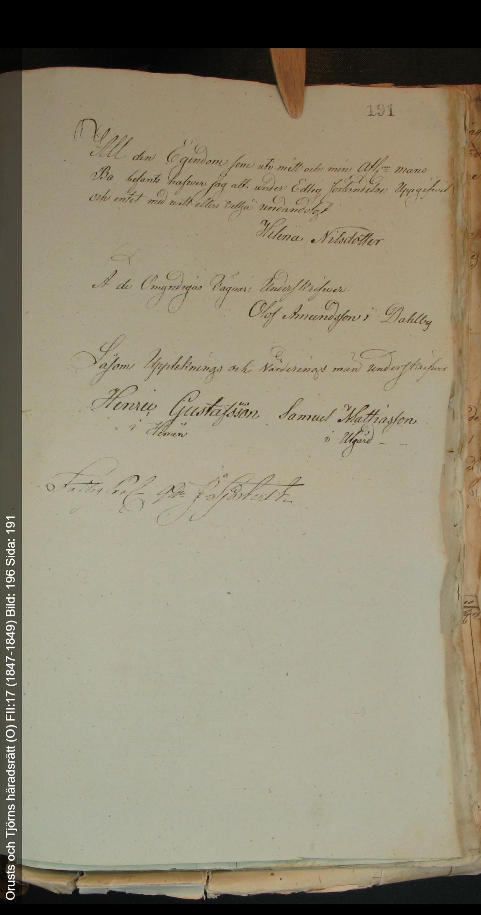 Orusts-och-Tjörns-häradsrätt-O-FII-17-1847-1849-Bild-196-Sida-191 (1)