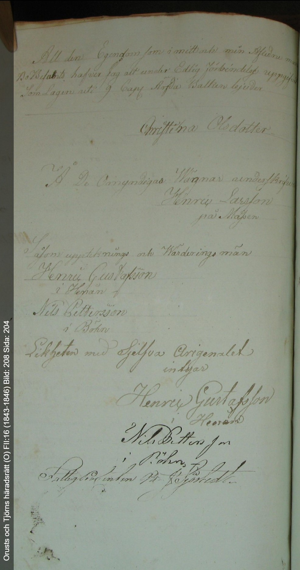Orusts-och-Tjörns-häradsrätt-O-FII-16-1843-1846-Bild-208-Sida-204