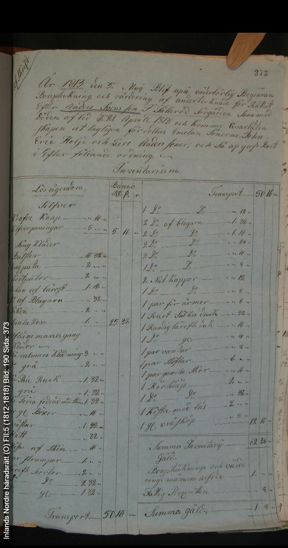 Inlands-Nordre-häradsrätt-O-FII-5-1812-1818-Bild-190-Sida-373
