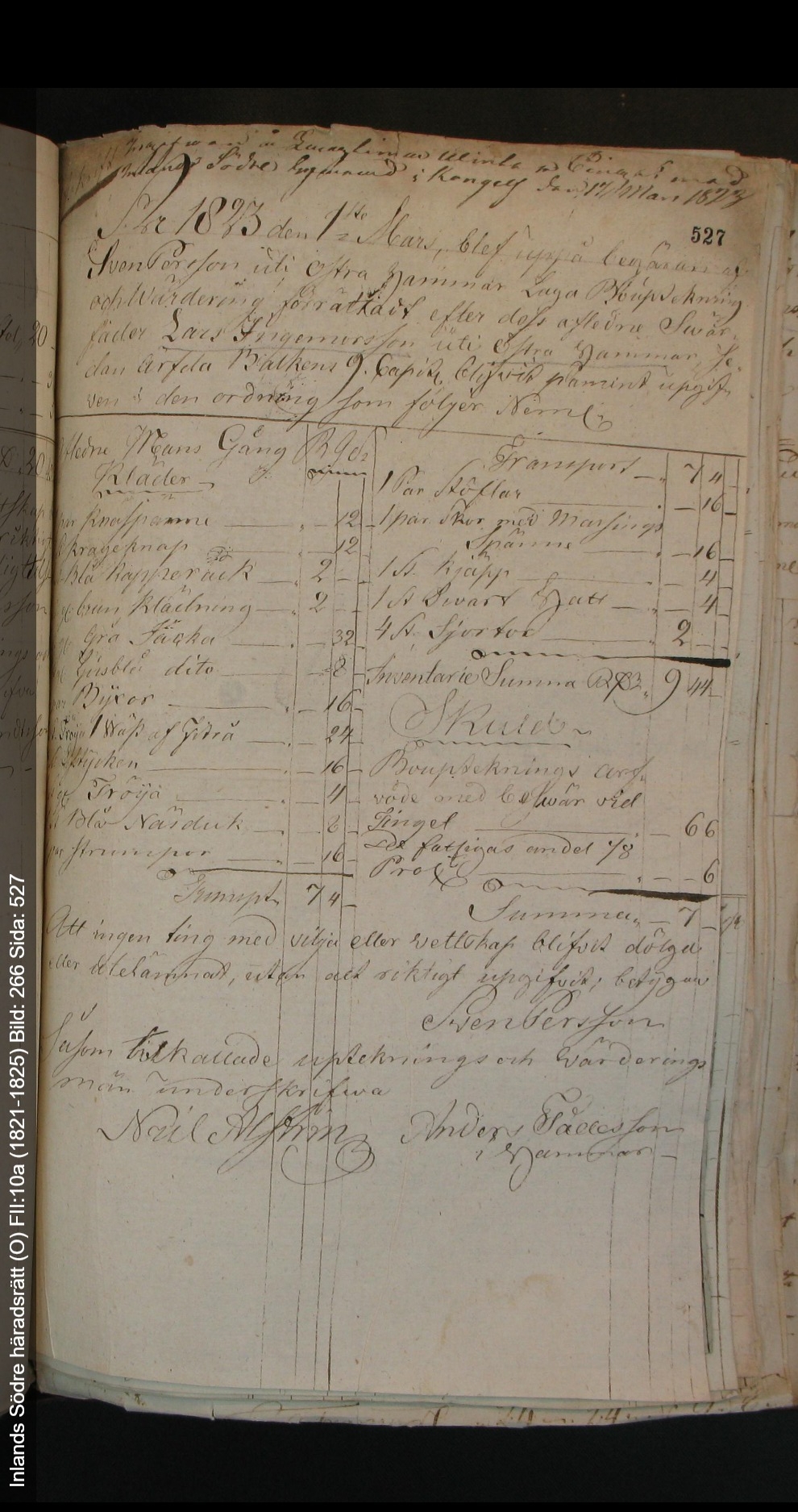 Inlands-Södre-häradsrätt-O-FII-10a-1821-1825-Bild-266-Sida-527