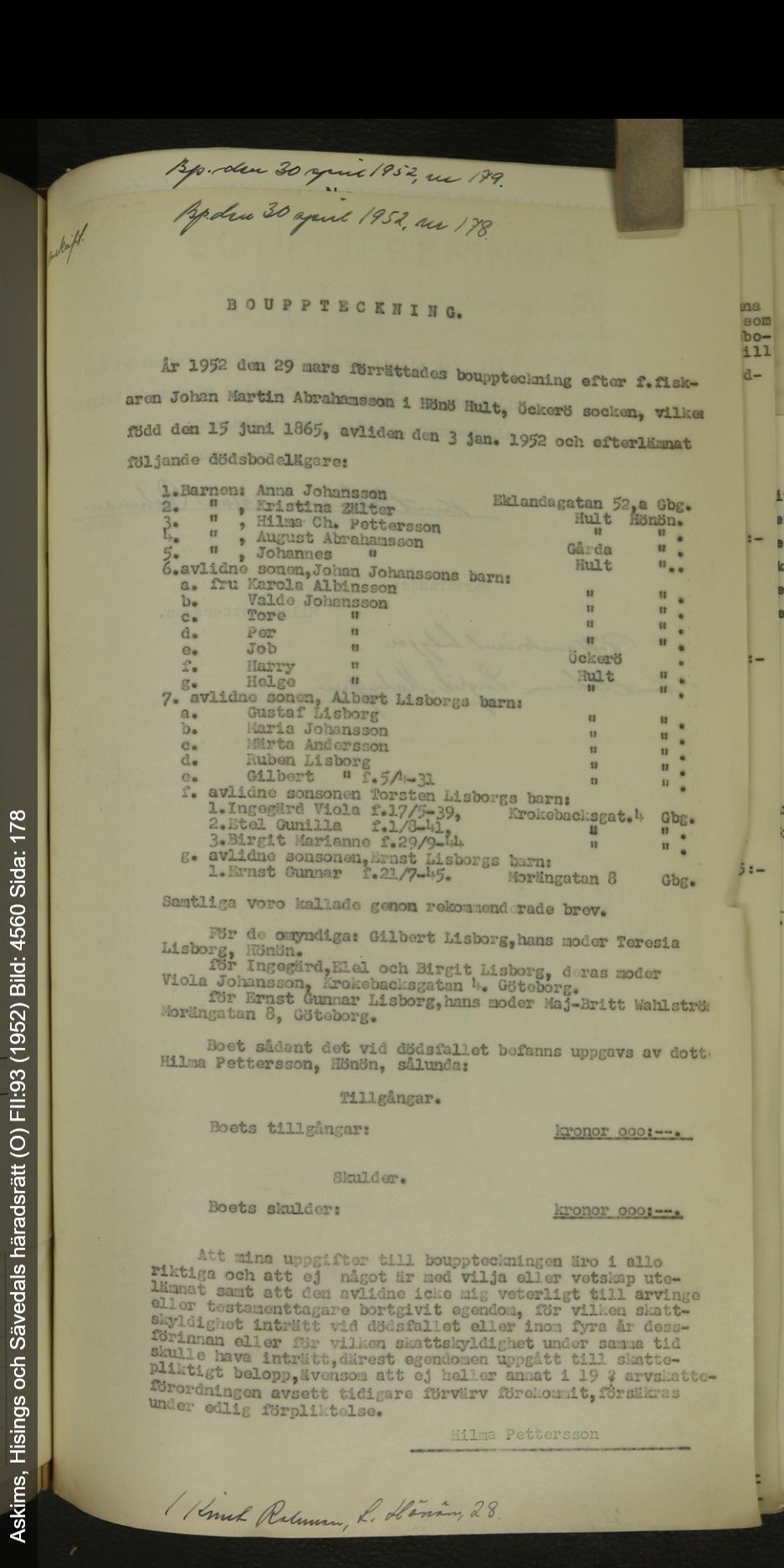 Askims,-Hisings-och-Sävedals-häradsrätt-O-FII-93-1952-Bild-4560-Sida-178