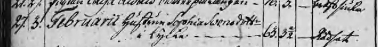 Lycke 1771 Döda
