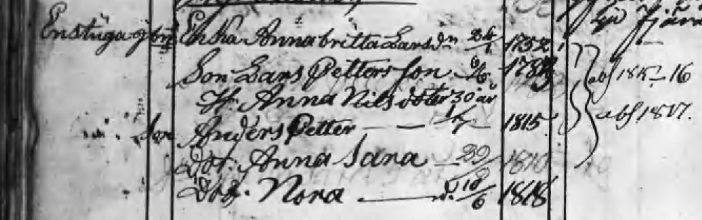 Husförhör 1814-1818