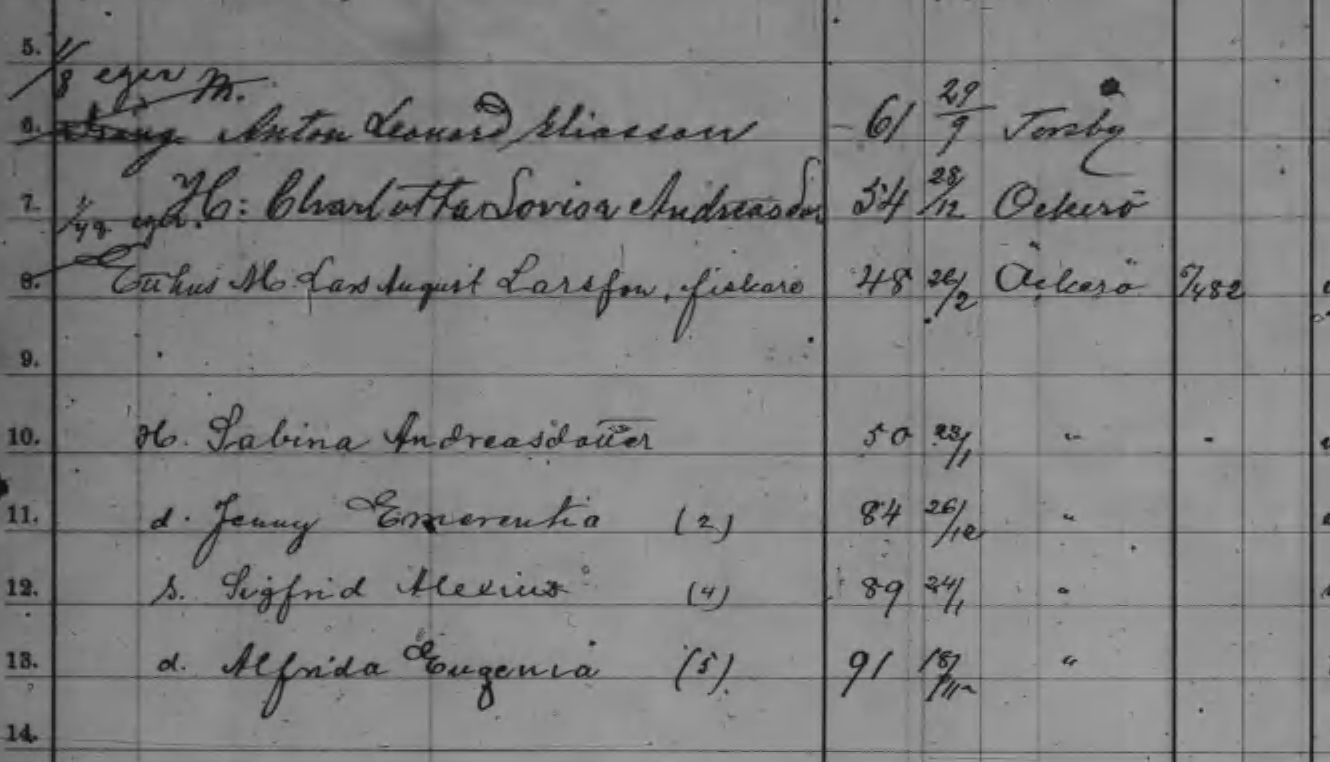 Husförhör 1891-95
