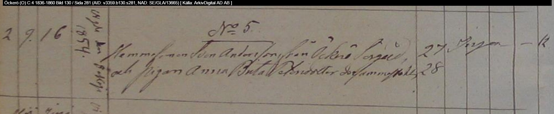 Vigda 1854 Öckerö