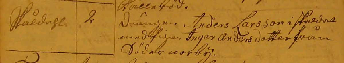 Vigda solberga 1771