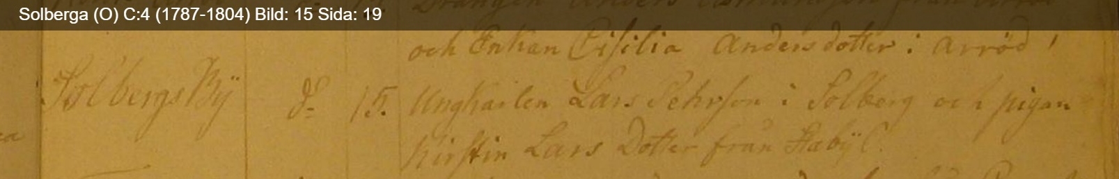 Vigda Solberga 1794