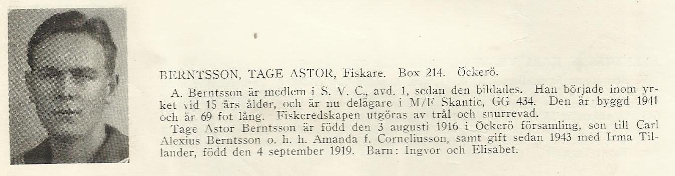 Berntsson, Tage Astor