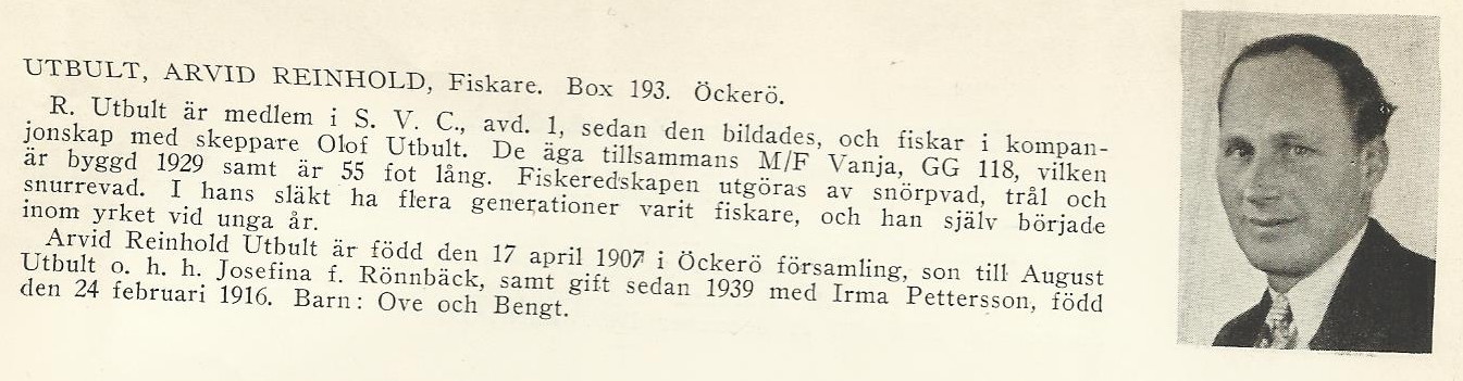 Utbult. Arvid Reinhold