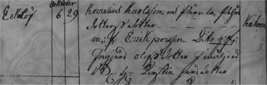 Födelseboken Hålta 1780