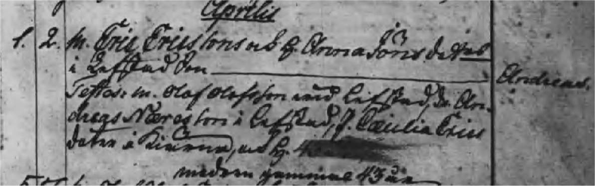 Födelsebok Torsby 1797