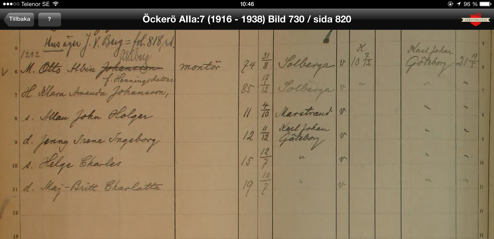 Husförhör Öckerö A:7 Sid 820