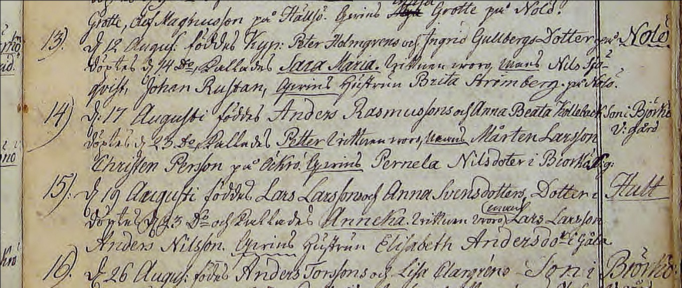 Petter Andersson född 1778 Björkö Västergård Öckerö-C-2-1737-1778-Bild-86-sid-161