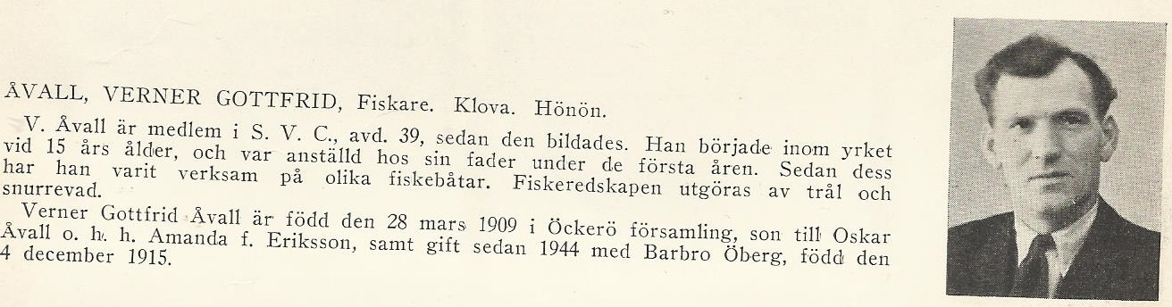 Åvall, Verner gottfrid