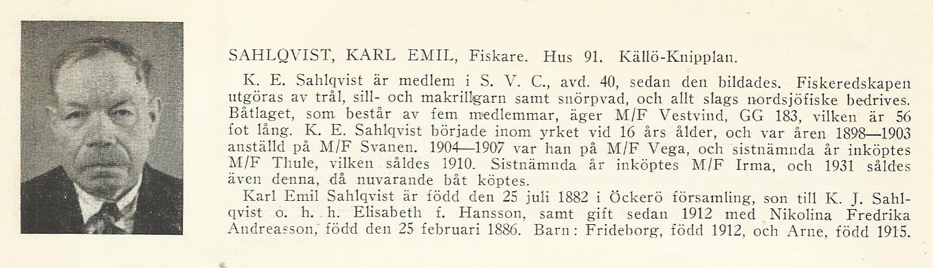 Sahlqvist Karl Emil