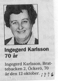 Ingegerd Karlsson