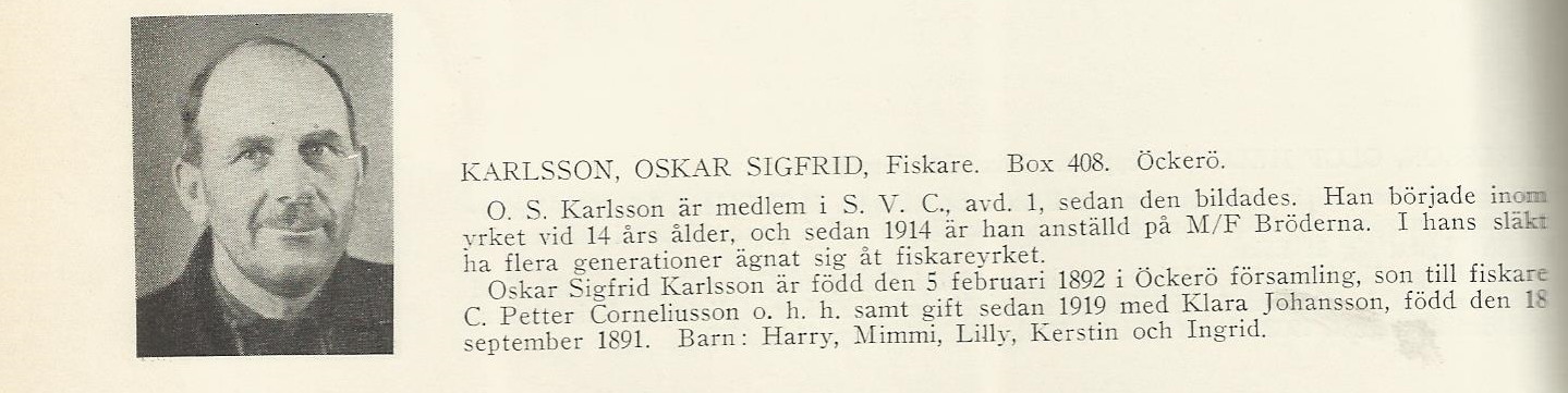 Karlsson Oskar Sigfrid