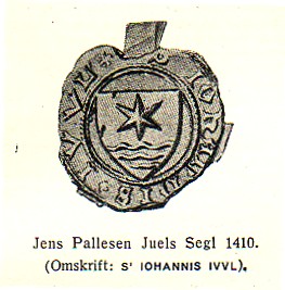 Jens Pallesen Juelseg l1410 sigill
