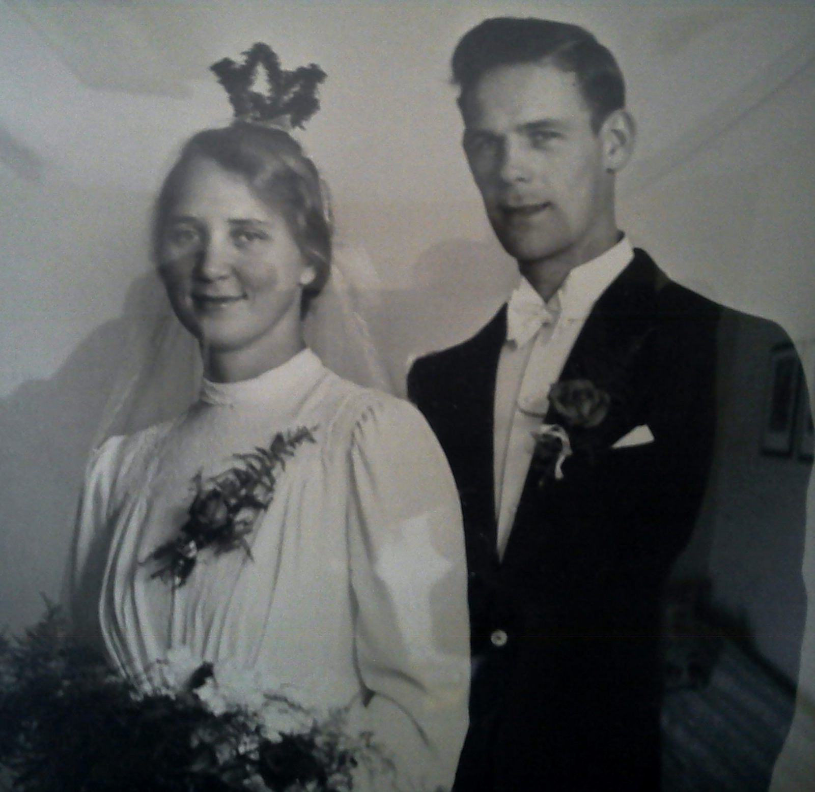 Alex och Maja bröllpsbild