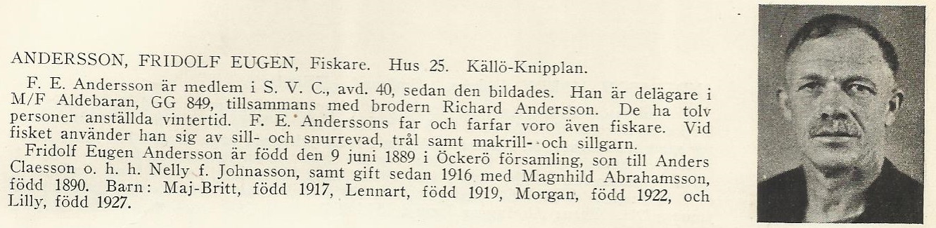 Andersson Fridolf Eugen
