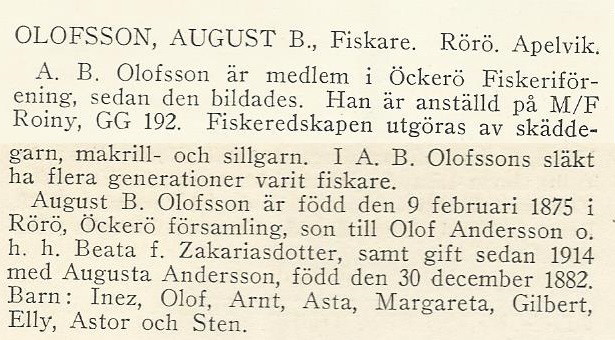 Olofsson, August B.