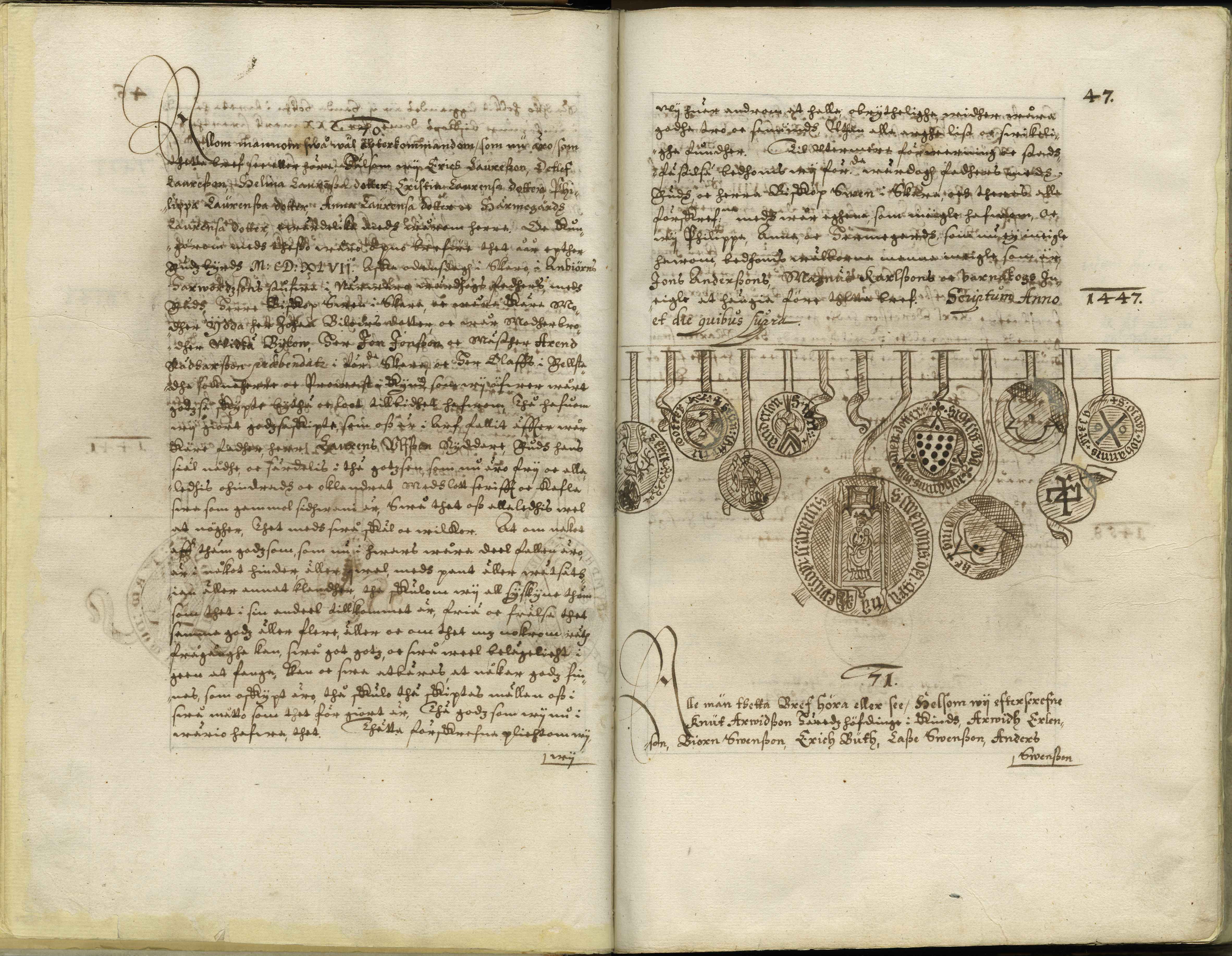 Arvsskifte år 1447
