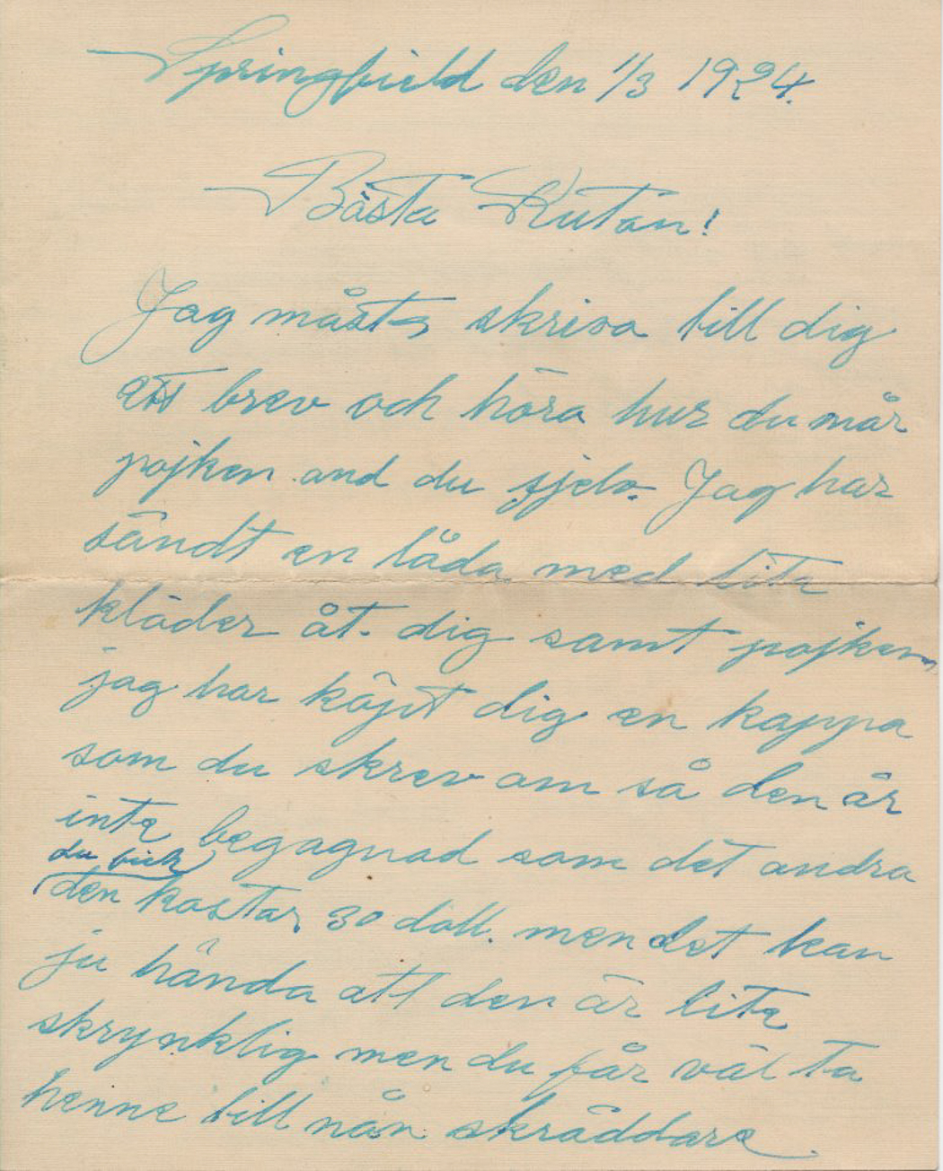 brev nr tre 1.3.1924