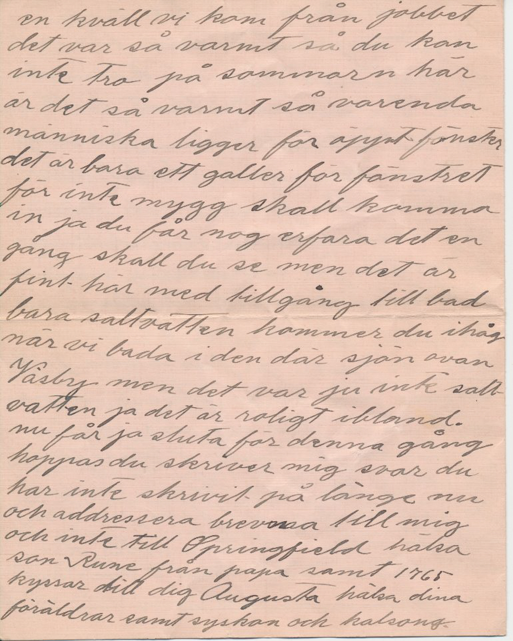 sista sidan brev nr nio15.3.1925