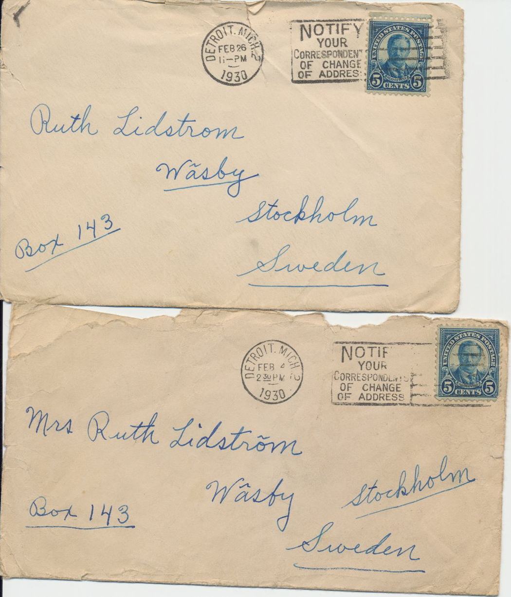 kuerten daterade 1930,hittar inga brev till