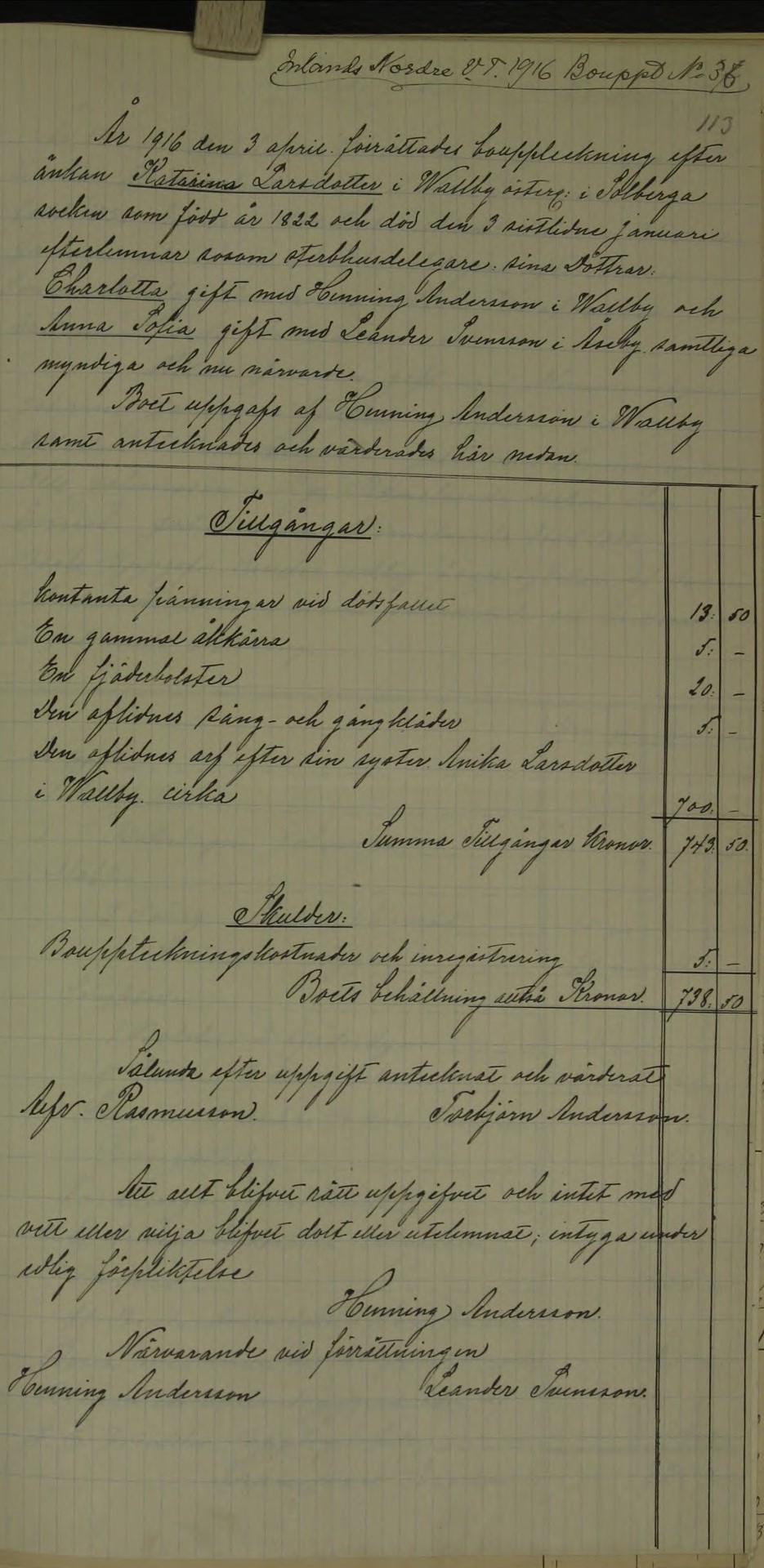 Inlands-Nordre-häradsrätt-O-FII-22-1916-1917-Bild-610-Sida-113